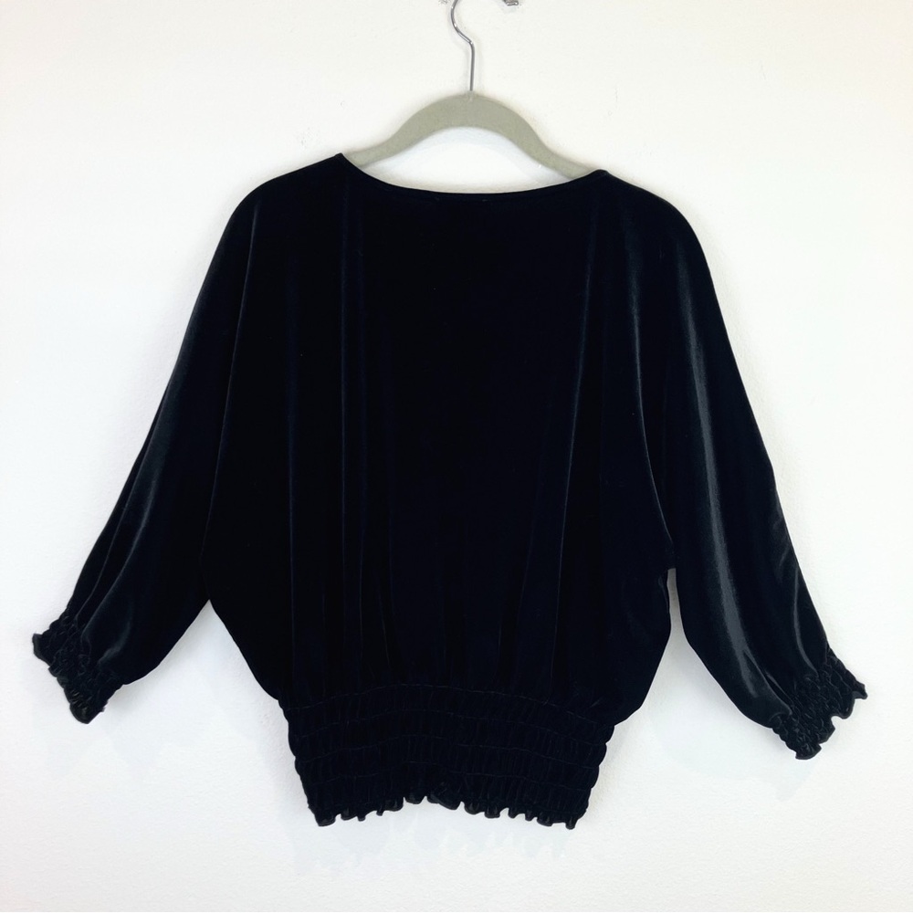Vince Camuto Dolman Sleeve Velvet Top - Picture 4 of 6